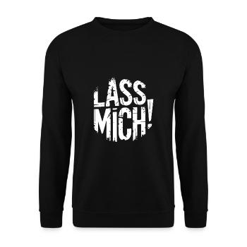 Lasst mir meine Ruhe - nicht stören - Unisex Pullover - Schwarz - Vorne - Alina (178cm) & Michal (187cm)