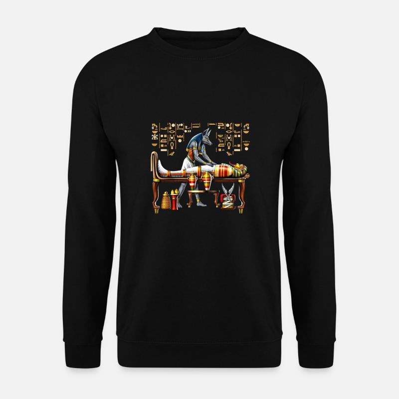 Anubis Ägyptischer Gott - Unisex Pullover - Schwarz