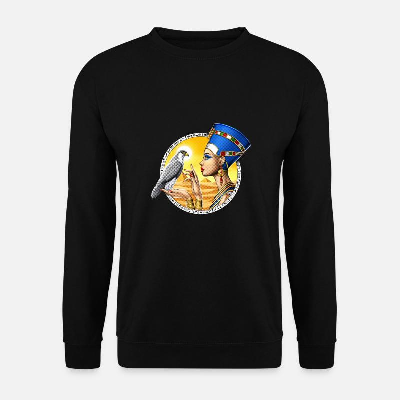 Ägyptische Königin Nofretete - Unisex Pullover - Schwarz