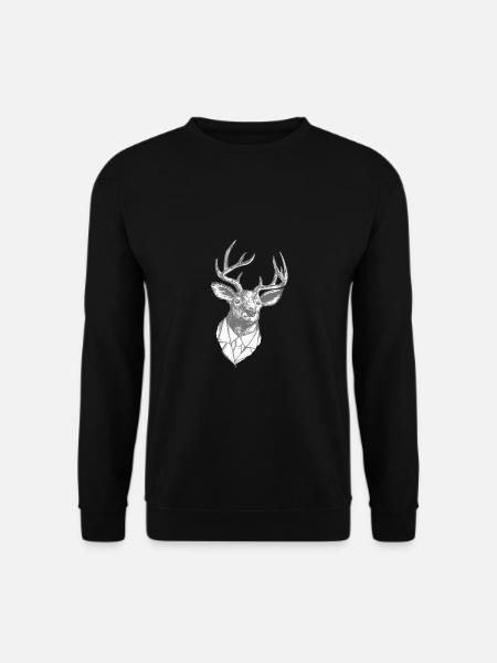 Christmas Office Rentier Rudolf Geschäftsmann - Unisex Pullover - Schwarz