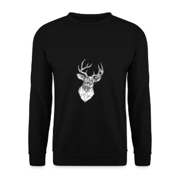 Homme d'affaires de bureau de Noël Rudolf Rudolf - Sweat-shirt Unisexe - noir - Devant - Alina (178cm) & Michal (187cm)