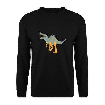 Spinonyx dinosaure Dino enfants T-Shirt Drôle - Sweat-shirt Unisexe - noir - Devant - Alina (178cm) & Michal (187cm)