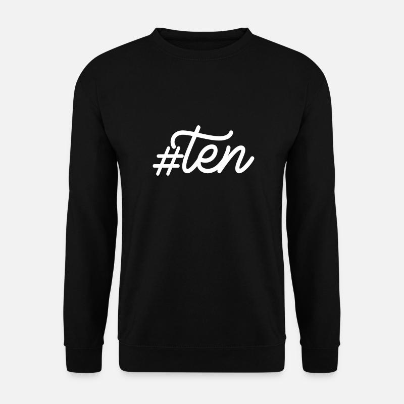 Geschenk zum 10. Geburtstag, 10 Jahre alt, für Jungen & Mädchen - Unisex Pullover - Schwarz