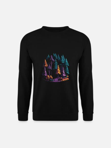 Wald Outdoor Natur - Unisex Pullover - Schwarz