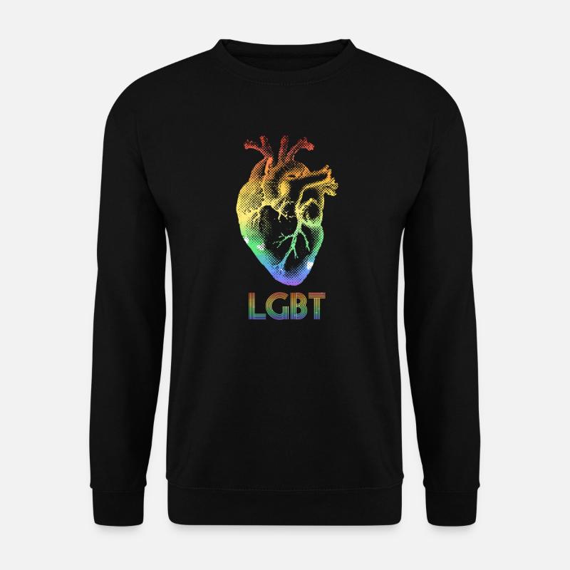 Human Heart Lgbt - Unisex Sweatshirt - black