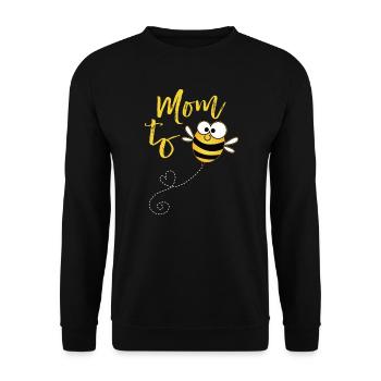Maman à abeille - Sweat-shirt Unisexe - noir - Devant - Alina (178cm) & Michal (187cm)
