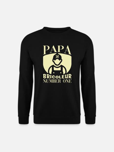 Papa bricoleur - Sweat-shirt Unisexe - noir