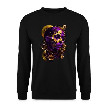 Futuristic Renaissance - Unisex Sweatshirt - black - Front - Alina (178cm) & Michal (187cm)