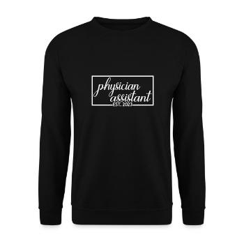 Adjoint au médecin Est. 2023 Cadeau de fin d’études - Sweat-shirt Unisexe - noir - Devant - Alina (178cm) & Michal (187cm)