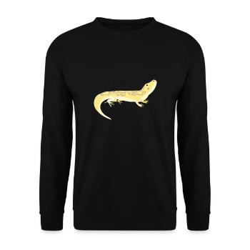 gecko - Unisex Sweatshirt - black - Front - Alina (178cm) & Michal (187cm)