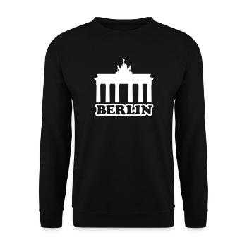 BERLIN BT - Unisex Sweatshirt - black - Front - Alina (178cm) & Michal (187cm)