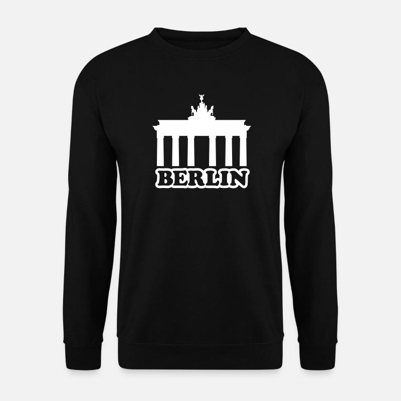 BERLIN BRANDENBURGER TOR SILOUETTE - Unisex Pullover - Schwarz