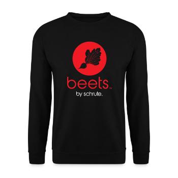 Beets by Schrute - Unisex Sweatshirt - black - Front - Alina (178cm) & Michal (187cm)