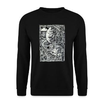 Dreamchamber - Unisex Sweatshirt - black - Front - Alina (178cm) & Michal (187cm)