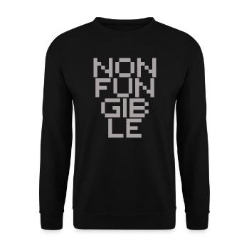 NonFungible - Unisex Sweatshirt - black - Front - Alina (178cm) & Michal (187cm)