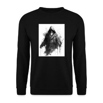 Magicien - Sweat-shirt Unisexe - noir - Devant - Alina (178cm) & Michal (187cm)