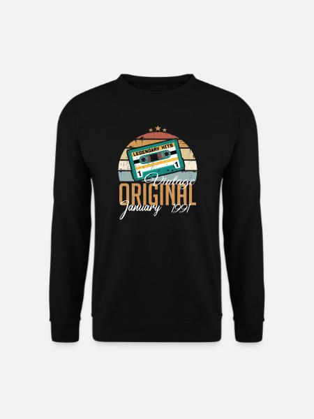 Die Legenden wurden im Januar 1991 geboren Geschen - Unisex Pullover - Schwarz