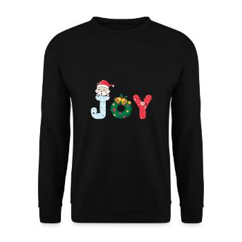 Weihnachten Santa Claus Merry Christmas - Unisex Sweatshirt - black - Front - Alina (178cm) & Michal (187cm)