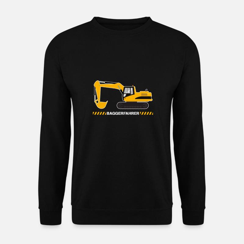 Baggerfahrer Bagger Baugeräteführer Baustelle - Unisex Pullover - Schwarz