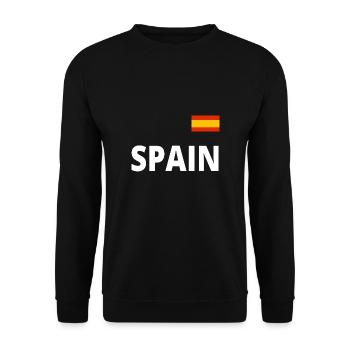 Spain Holiday Summer Holiday T-Shirt Gift Idea - Unisex Sweatshirt - black - Front - Alina (178cm) & Michal (187cm)