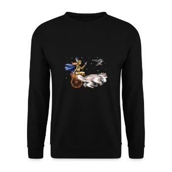 Freya Déesse de la mythologie nordique - Sweat-shirt Unisexe - noir - Devant - Alina (178cm) & Michal (187cm)