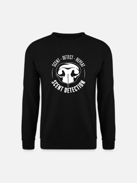 SCENT DETECTION Hundetraining Hunde Suchhunde - Unisex Pullover - Schwarz