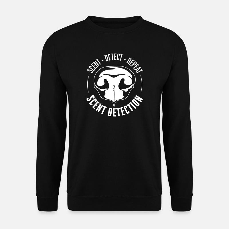 SCENT DETECTION Hundetraining Hunde Suchhunde - Unisex Pullover - Schwarz