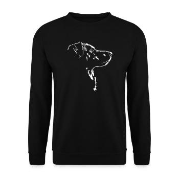 Beauceron Silhouette Dog Dogs Wilsigns - Unisex Sweatshirt - black - Front - Alina (178cm) & Michal (187cm)