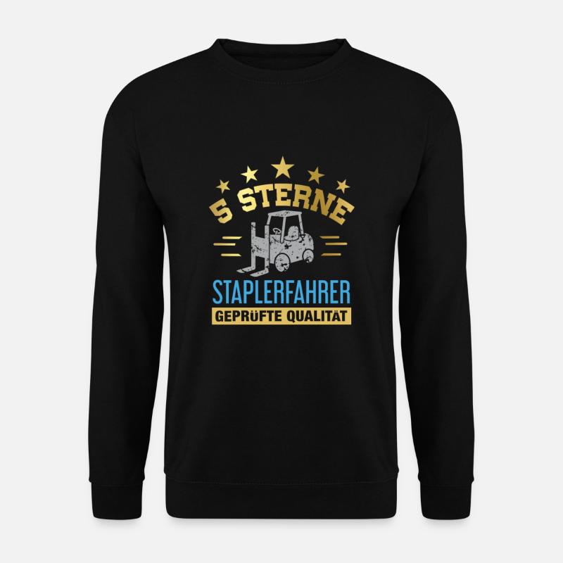 Stapler / Staplerfahrer - Unisex Pullover - Schwarz