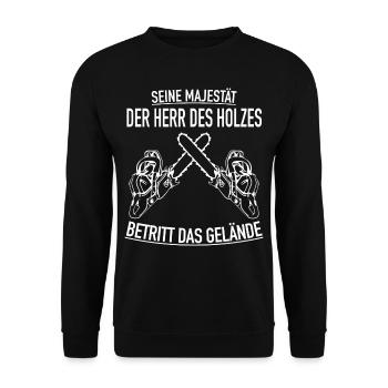 WOOD HM Excellence entre le composé - Sweat-shirt Unisexe - noir - Devant - Alina (178cm) & Michal (187cm)