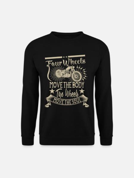 Two Wheels move the soul - Unisex Pullover - Schwarz