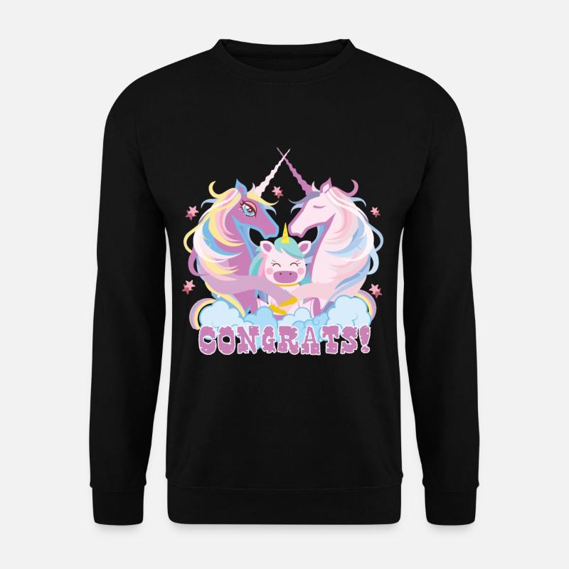 Unicorn nice cool gift - Unisex Sweatshirt - black