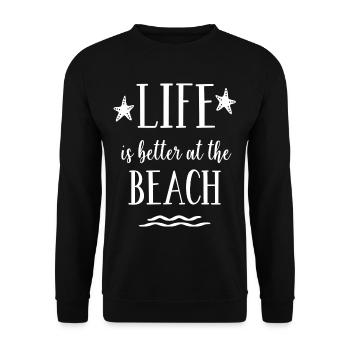 Idée de cadeau de paroles drôles - Sweat-shirt Unisexe - noir - Devant - Alina (178cm) & Michal (187cm)