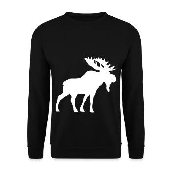 elk - Unisex Sweatshirt - black - Front - Alina (178cm) & Michal (187cm)