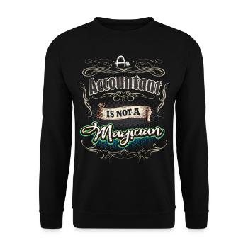 Buchhalter - Unisex Pullover - Schwarz - Vorne - Alina (178cm) & Michal (187cm)