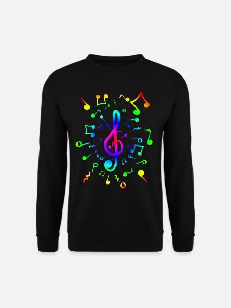 Clef singing instrument playing gift - Unisex Sweatshirt - black