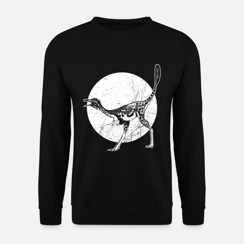 Dinosaur Primeval Mononykus Fossil Primeval Hunter - Unisex Sweatshirt - black