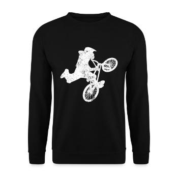 BMX - Unisex Sweatshirt - black - Front - Alina (178cm) & Michal (187cm)
