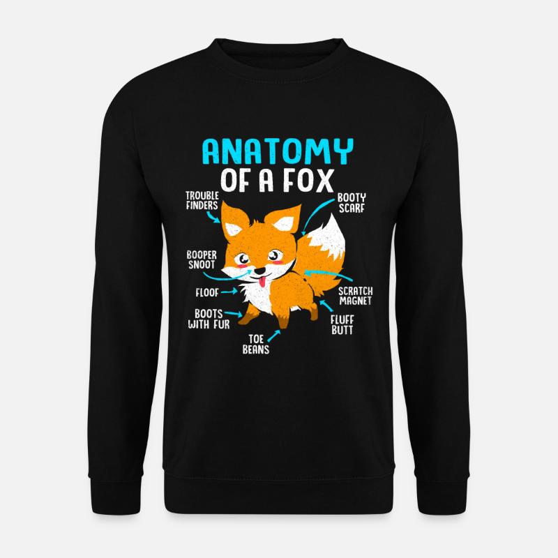 Fox - Unisex Sweatshirt - black