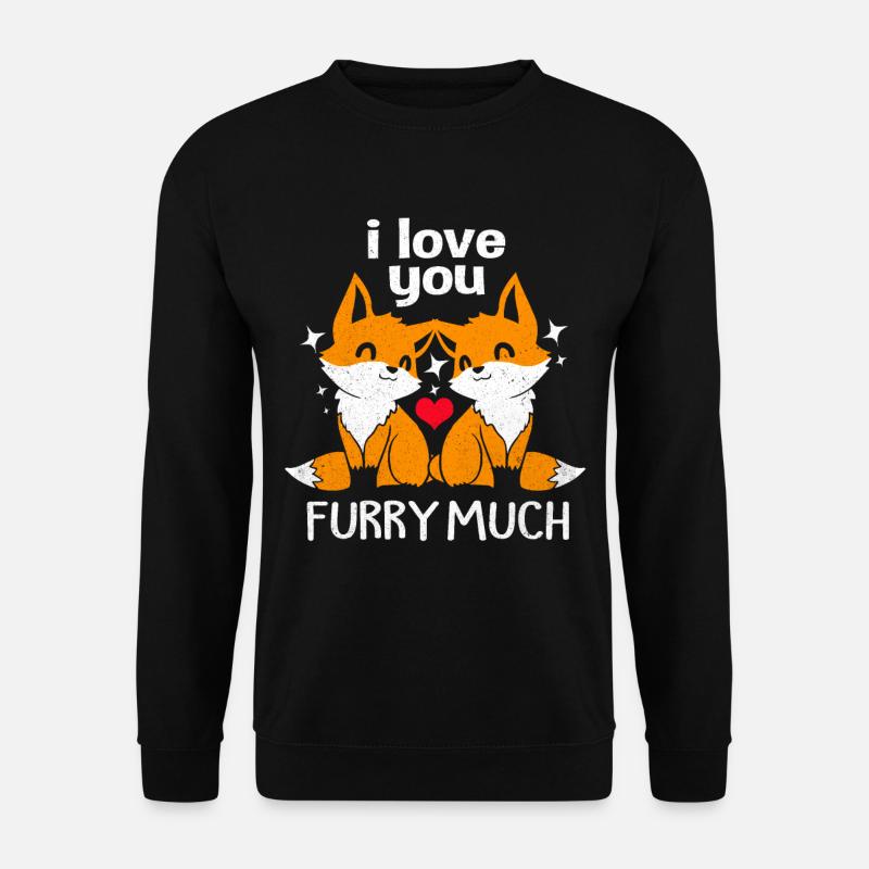 Fox - Unisex Sweatshirt - black