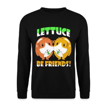 Cobaye - Sweat-shirt Unisexe - noir - Devant - Alina (178cm) & Michal (187cm)