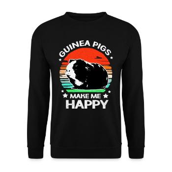 Cobaye - Sweat-shirt Unisexe - noir - Devant - Alina (178cm) & Michal (187cm)