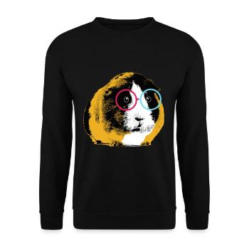 Cobaye - Sweat-shirt Unisexe - noir - Devant - Alina (178cm) & Michal (187cm)