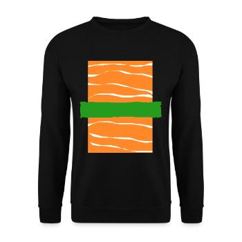 Sushi Go Riz Japon Tokyo Miso Nigiri Maki Udon - Sweat-shirt Unisexe - noir - Devant - Alina (178cm) & Michal (187cm)