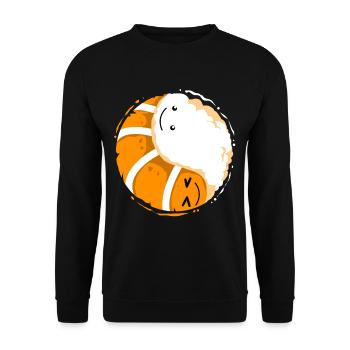 Sushi Go Riz Japon Tokyo Miso Nigiri Maki Udon - Sweat-shirt Unisexe - noir - Devant - Alina (178cm) & Michal (187cm)