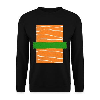 Sushi Go Riz Japon Tokyo Miso Nigiri Maki Udon - Sweat-shirt Unisexe - noir - Devant - Alina (178cm) & Michal (187cm)