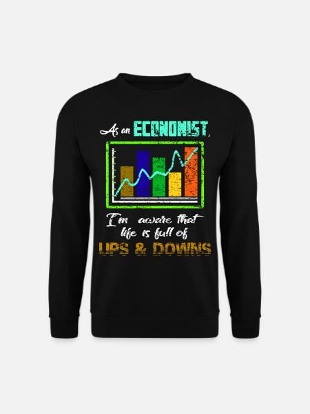 Ökonomie BWL VWL Wirtschaft Finanzen geschenk - Unisex Pullover - Schwarz