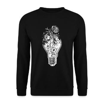 Cadeau de protection de l'environnement changement climatique - Sweat-shirt Unisexe - noir - Devant - Alina (178cm) & Michal (187cm)