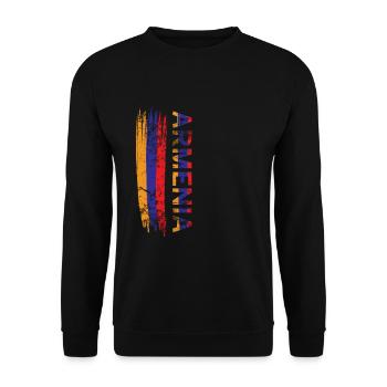 Arménie Jerwan - Sweat-shirt Unisexe - noir - Devant - Alina (178cm) & Michal (187cm)