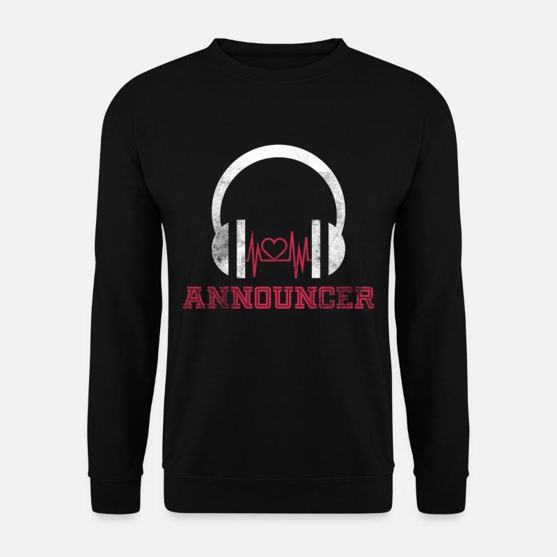 Moderator TV Radio Beruf Geschenk - Unisex Pullover - Schwarz